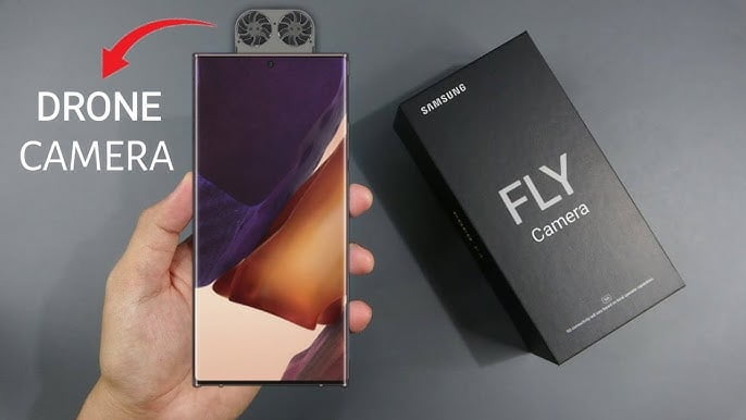 Samsung Drone camera phone diaplay