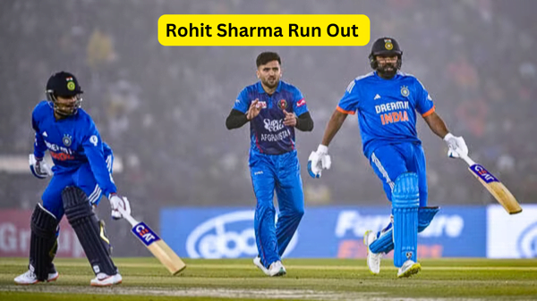 Rohit sharma run out