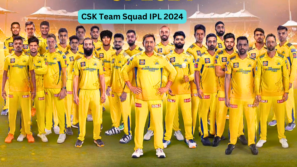 Chennai Super Kings(CSK) IPL 2024 Team Squad, Captain, Bought Player, Retained & Released Player